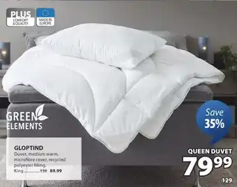 JYSK GLOPTIND Duvet offer