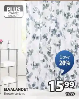 JYSK ELVALANDET Shower curtain offer