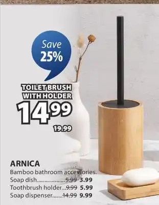 JYSK ARNICA Bamboo bathroom accessories offer