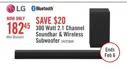 The Brick LG 2.1 CH Bluetooth Dolby Digital Soundbar with Wireless Subwoofer (S40T.DCANLLK) offer