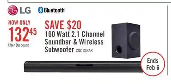 The Brick LG 2.1 CH Bluetooth Dolby Atmos DTS:X Soundbar (SQC1.DCANLLK) offer