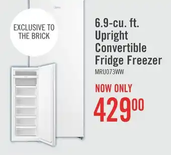 The Brick Midea 6.9 Cu. Ft. Convertible Upright Refrigerator-Freezer - MRU07B3AWW offer