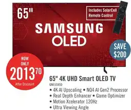 The Brick Samsung 65 OLED 4K UHD OLED HDR Dolby Atmos 120Hz Smart TV (QN65S85DAEXZC) offer