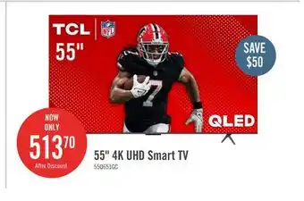 The Brick TCL 55 QLED Pro 4K UHD HDR Pro+ 60Hz Google Smart TV (55Q651G-CA) offer