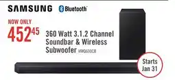 The Brick SAMSUNG 3.1.2 CH Dolby Atmos DTS Virtual:X Q-Symphony Soundbar with Wireless Subwoofer (HW-Q600C/ZC) offer