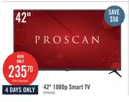 The Brick Proscan 42 1080p LED HDR 60Hz Roku Smart TV (PTR4266) offer