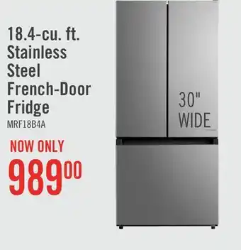 The Brick Midea 30 18.4 Cu. Ft. French-Door Refrigerator - Stainless Steel - MRF18B4AST offer