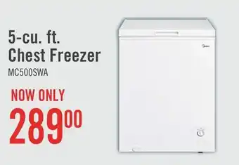 The Brick Midea 5 Cu. Ft. Chest Freezer MC500SWAR0RC1 offer