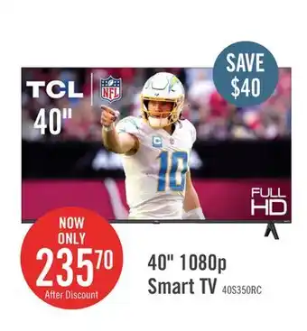 The Brick TCL 40 1080p FHD LED 60Hz Roku Smart TV (40S350R-CA) offer