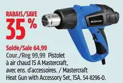 Canadian Tire Pistolet à air chaud 15A Mastercraft, avec ens. d'accessoires offer