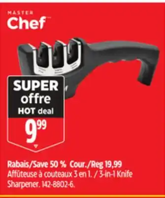 Canadian Tire Affûteuse à couteaux 3en1 MASTER Chef offer