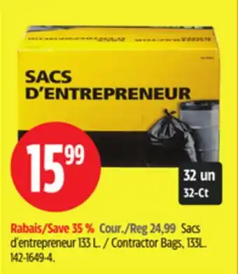 Canadian Tire Sacs d'entrepreneur 133L offer