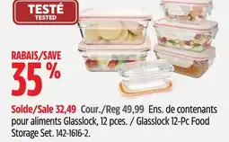 Canadian Tire Ens. de contenants pour aliments Glasslock, 12 pces offer