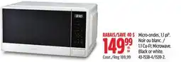 Canadian Tire Micro-ondes, 1,1 pi³ Master Chef offer