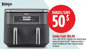 Canadian Tire Friteuse à air chaud à deux zones de cuisson Foodi Ninja offer