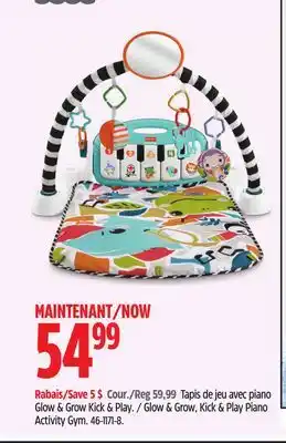 Canadian Tire Tapis de jeu avec piano Glow & Glow, Kick & Play offer