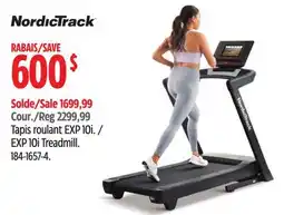 Canadian Tire Tapis roulant EXP 10i NordicTrack offer