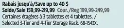 Canadian Tire Certaines étagères à 3tablettes et 4tablettes MAXIMUM offer