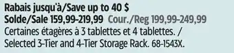 Canadian Tire Certaines étagères à 3tablettes et 4tablettes MAXIMUM offer