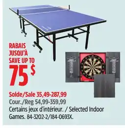 Canadian Tire Certains jeux d'intérieur EastPoint Sports offer