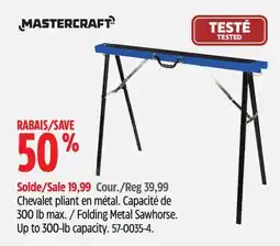 Canadian Tire Chevalet pliant en métal Mastercraft offer