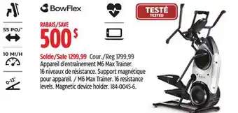 Canadian Tire Appareil d'entraînement M6 Max Trainer Bowflex offer