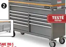 Canadian Tire Armoire à 10 tiroirs de 56po avec plateau en bois massif offer