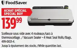 Canadian Tire Scelleuse sous vide avec 4rouleaux/sacs à thermoscellage FoodSaver offer