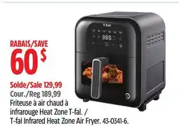 Canadian Tire Friteuse à air chaud à infrarouge Heat Zone T-fal offer