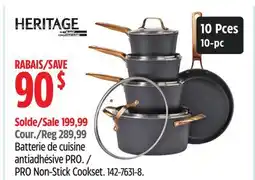 Canadian Tire Batterie de cuisine antiadhésive PRO Heritage offer