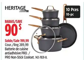 Canadian Tire Batterie de cuisine antiadhésive PRO Heritage offer