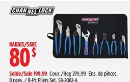 Canadian Tire Ens. de pinces, 8 pces Channellock offer