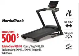 Canadian Tire Tapis roulant EXP 5i NordicTrack offer