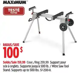 Canadian Tire Supporte jusqu'à 500lb MAXIMUM offer