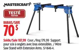 Canadian Tire Support pour scie à onglets avec bras extensibles Mastercraft offer