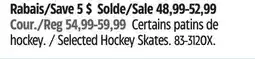 Canadian Tire Certains patins de hockey VIC offer