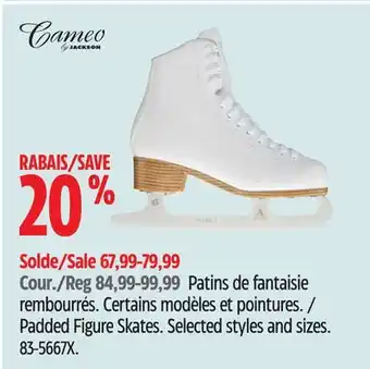 Canadian Tire Patins de fantaisie rembourrés. Certains modèles et pointures Cameo by Jackson offer