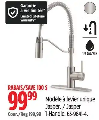 Canadian Tire Modèle à levier unique Jasper Danze offer