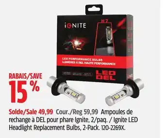 Canadian Tire Ampoules de rechange à DEL pour phare Ignite, 2/paq offer