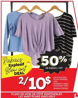 Rossy WOMEN'S ASST. FASHION TOPS offer