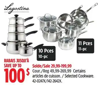 Canadian Tire Certains articles de cuisson Lagostina offer