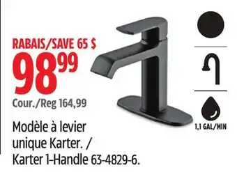 Canadian Tire Modèle à levier unique Karter DANZE offer