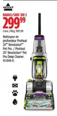 Canadian Tire Nettoyeur en profondeur ProHeat 2XMD Revolution Pet Pro Bissell offer