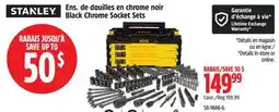 Canadian Tire Ens. de douilles en chrome noir Stanley offer