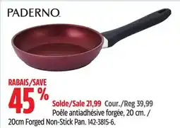 Canadian Tire Poêle antiadhésive forgée, 20cm PADERNO offer