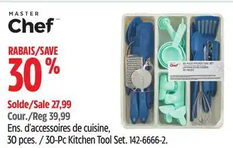 Canadian Tire Ens. d'accessoires de cuisine, 30 pces MASTER CHEF offer