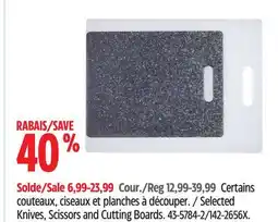 Canadian Tire Certains couteaux, ciseaux et planches à découper Master Chef offer