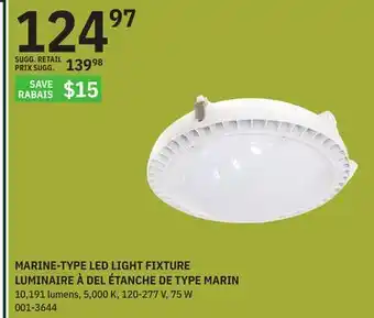 BMR MARINE-TYPE LED LIGHT FIXTURE offer