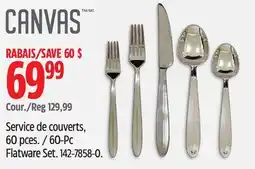 Canadian Tire Service de couverts, 60 pces CANVAS offer