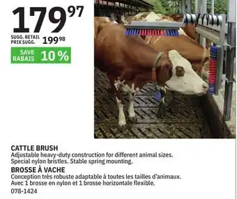 BMR CATTLE BRUSH offer